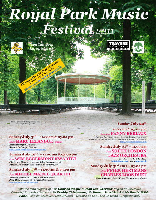 Affiche Royal Park Music Festival 2011 Affiche Royal Park Music Festival 2011